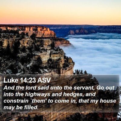 Luke 14:23 ASV Bible Verse Image