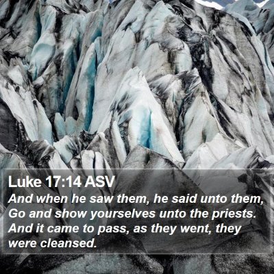 Luke 17:14 ASV Bible Verse Image