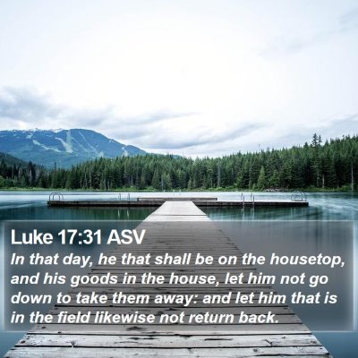 Luke 17:31 ASV Bible Verse Image