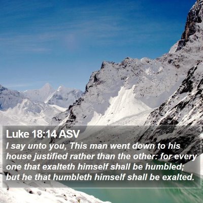 Luke 18:14 ASV Bible Verse Image
