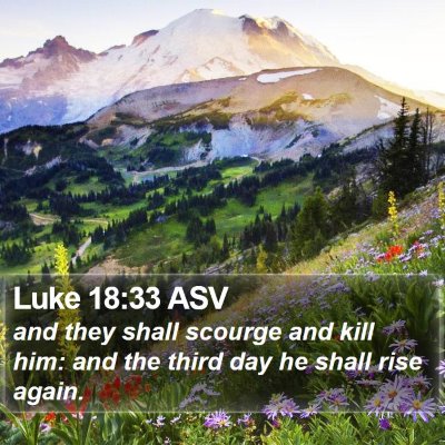 Luke 18:33 ASV Bible Verse Image
