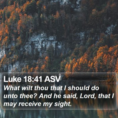 Luke 18:41 ASV Bible Verse Image