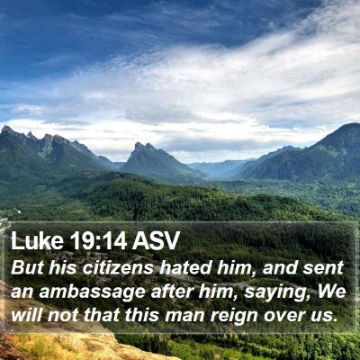 Luke 19:14 ASV Bible Verse Image