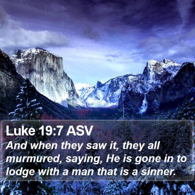 Luke 19:7 ASV Bible Verse Image