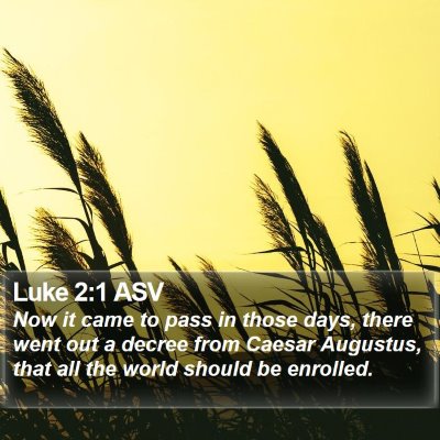 Luke 2:1 ASV Bible Verse Image