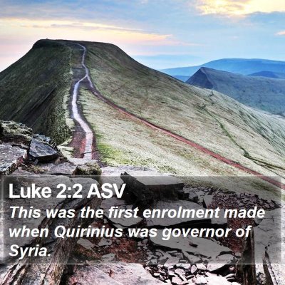 Luke 2:2 ASV Bible Verse Image
