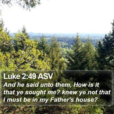 Luke 2:49 ASV Bible Verse Image