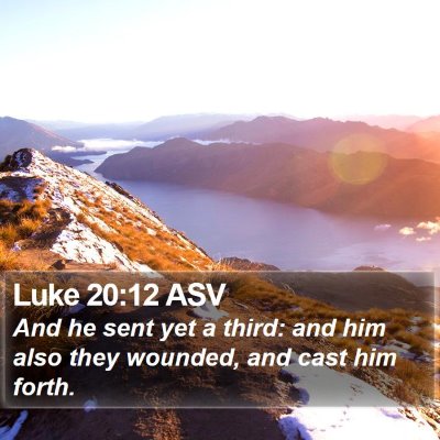 Luke 20:12 ASV Bible Verse Image