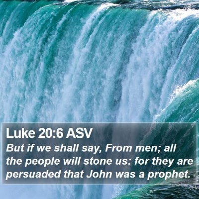 Luke 20:6 ASV Bible Verse Image