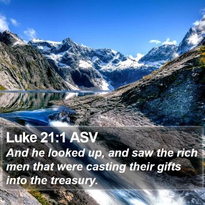 Luke 21:1 ASV Bible Verse Image
