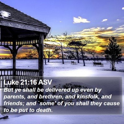 Luke 21:16 ASV Bible Verse Image