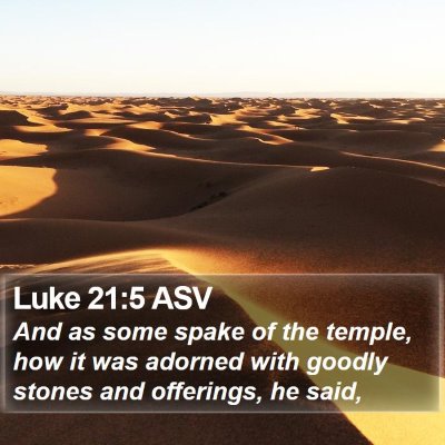 Luke 21:5 ASV Bible Verse Image