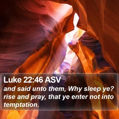 Luke 22:46 ASV Bible Verse Image
