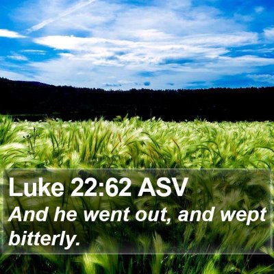 Luke 22:62 ASV Bible Verse Image
