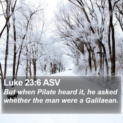 Luke 23:6 ASV Bible Verse Image