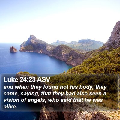 Luke 24:23 ASV Bible Verse Image