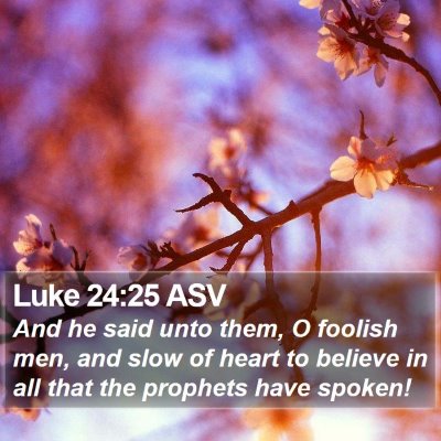 Luke 24:25 ASV Bible Verse Image