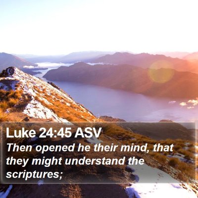 Luke 24:45 ASV Bible Verse Image