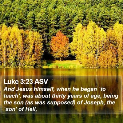 Luke 3:23 ASV Bible Verse Image