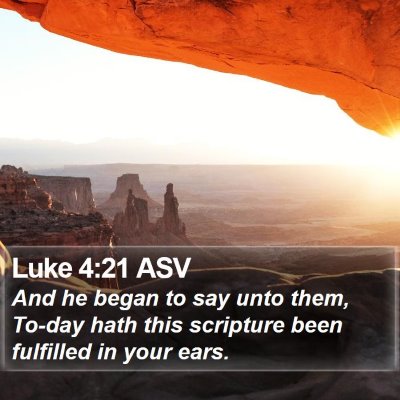 Luke 4:21 ASV Bible Verse Image