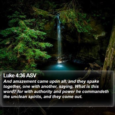 Luke 4:36 ASV Bible Verse Image