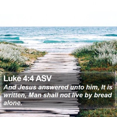 Luke 4:4 ASV Bible Verse Image