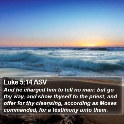 Luke 5:14 ASV Bible Verse Image
