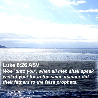Luke 6:26 ASV Bible Verse Image