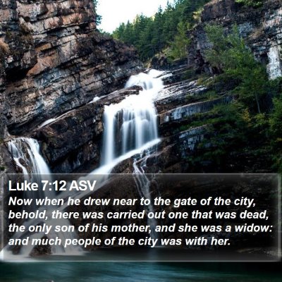 Luke 7:12 ASV Bible Verse Image