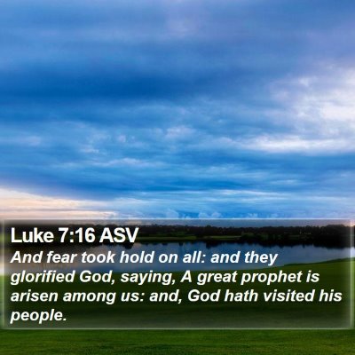 Luke 7:16 ASV Bible Verse Image