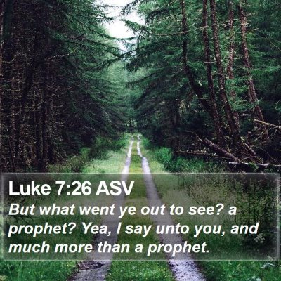 Luke 7:26 ASV Bible Verse Image