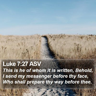 Luke 7:27 ASV Bible Verse Image