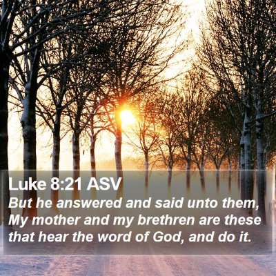 Luke 8:21 ASV Bible Verse Image