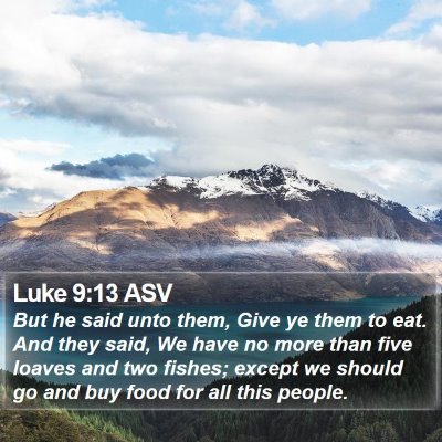 Luke 9:13 ASV Bible Verse Image