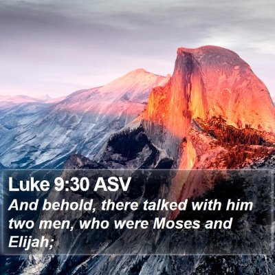 Luke 9:30 ASV Bible Verse Image