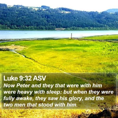Luke 9:32 ASV Bible Verse Image