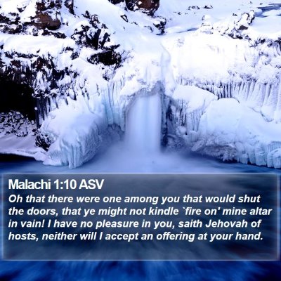 Malachi 1:10 ASV Bible Verse Image
