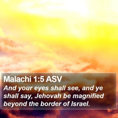 Malachi 1:5 ASV Bible Verse Image