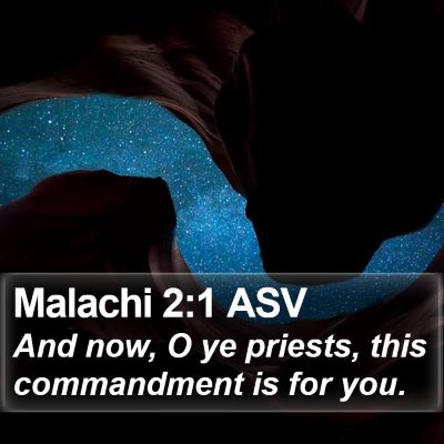 Malachi 2:1 ASV Bible Verse Image
