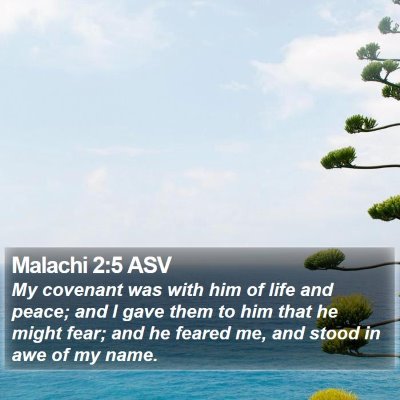 Malachi 2:5 ASV Bible Verse Image