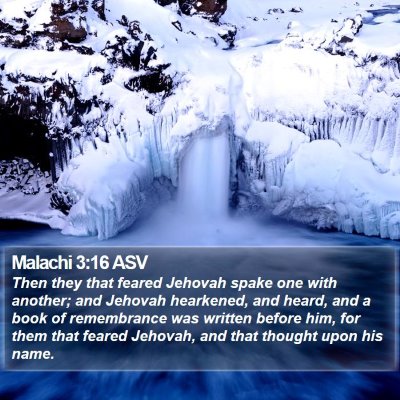 Malachi 3:16 ASV Bible Verse Image