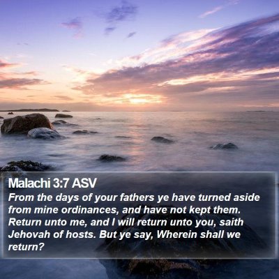 Malachi 3:7 ASV Bible Verse Image