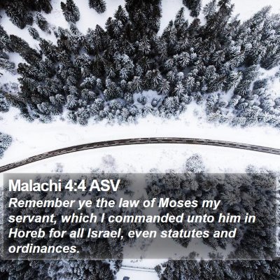 Malachi 4:4 ASV Bible Verse Image