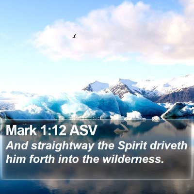 Mark 1:12 ASV Bible Verse Image