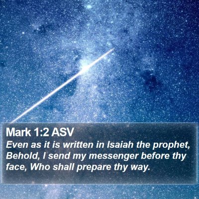 Mark 1:2 ASV Bible Verse Image
