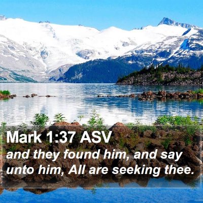 Mark 1:37 ASV Bible Verse Image