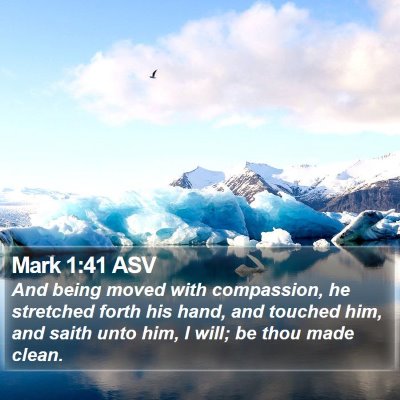 Mark 1:41 ASV Bible Verse Image