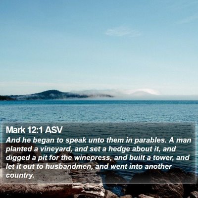 Mark 12:1 ASV Bible Verse Image