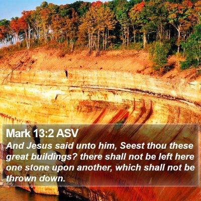 Mark 13:2 ASV Bible Verse Image