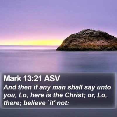 Mark 13:21 ASV Bible Verse Image